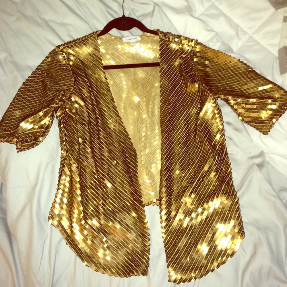 Calvin Klein Sequined Blazer